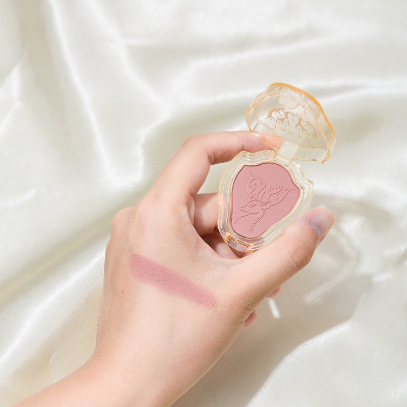 JADED Jia Da Monochrome Blush Pure Wind Natural Naked Makeup Matte Fine Flash Long-lasting No Makeup Waterproof Blush Plate