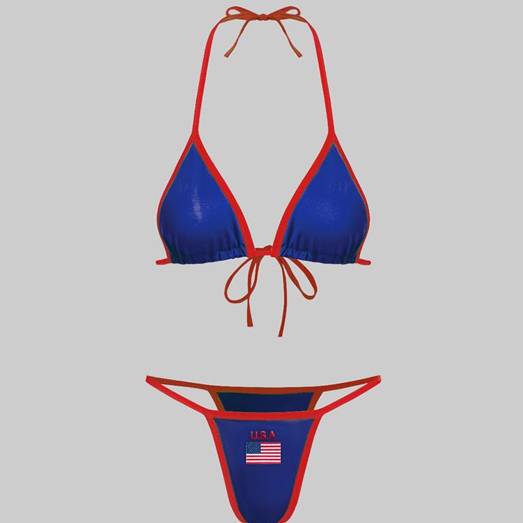 European and American summer 2023 new bra suit sexy fashion sports thong underwear backless sexy panties