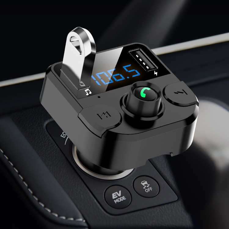 Bluetooth 5.0 car mp3 Music U disk multi-function player receiver car cigarette lighter car charger