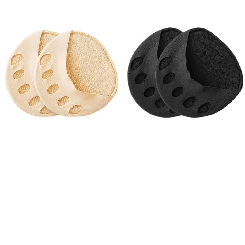 Cross-border wholesale front foot pad high heels half-palm socks summer thin arbitrary cut sponge pad invisible socks five-finger socks