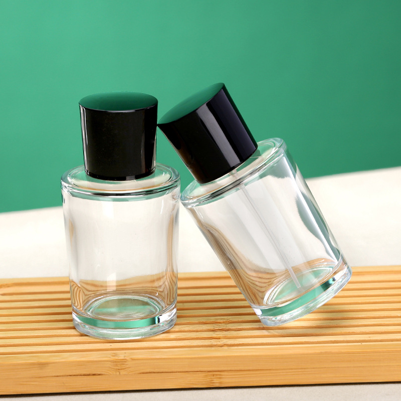 Perfume Bottle Bare Bottle 15 Card Pressing Fine Mist Spray Bottle 75ml Glass Perfume Bottle Clear Glass Bottle