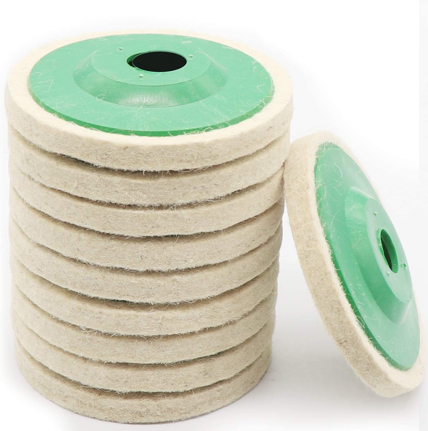 Factory wholesale angle grinder diameter 100 fine white wool polishing wheel polishing felt wheel angle grinder polishing wheel