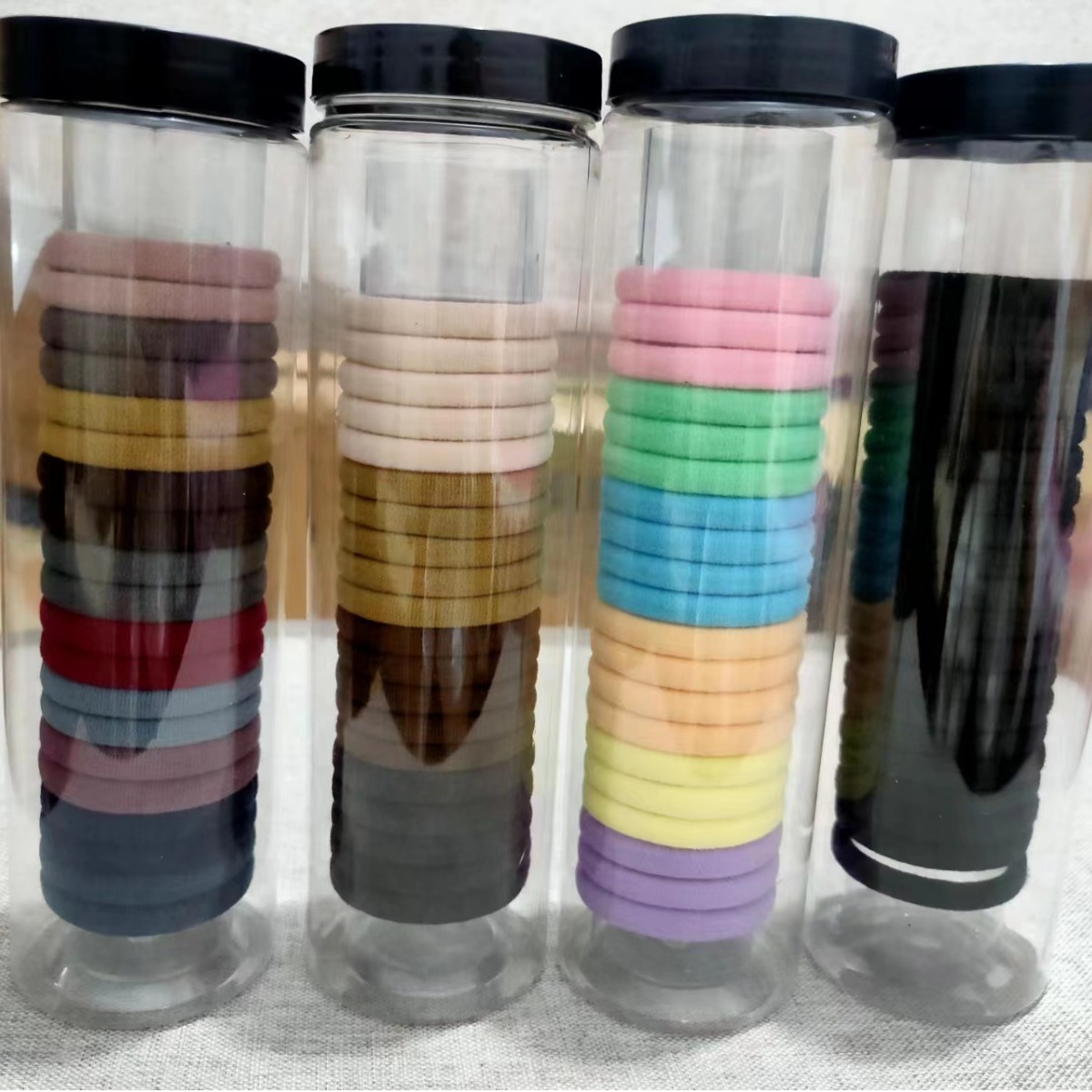 Factory wholesale summer Net red explosions Korean canned seamless horse Tianwei high elasticity does not hurt the hair rubber band head ring