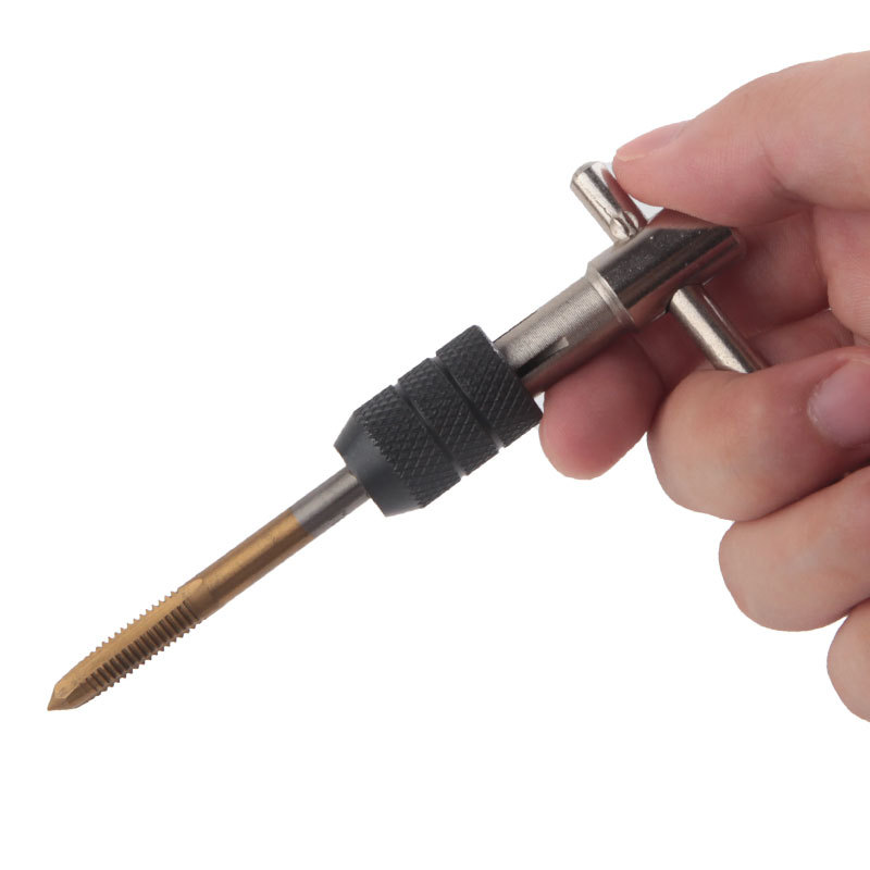 9-piece thread tap die set manual thread opener screw thread opener drill bit tapping tool