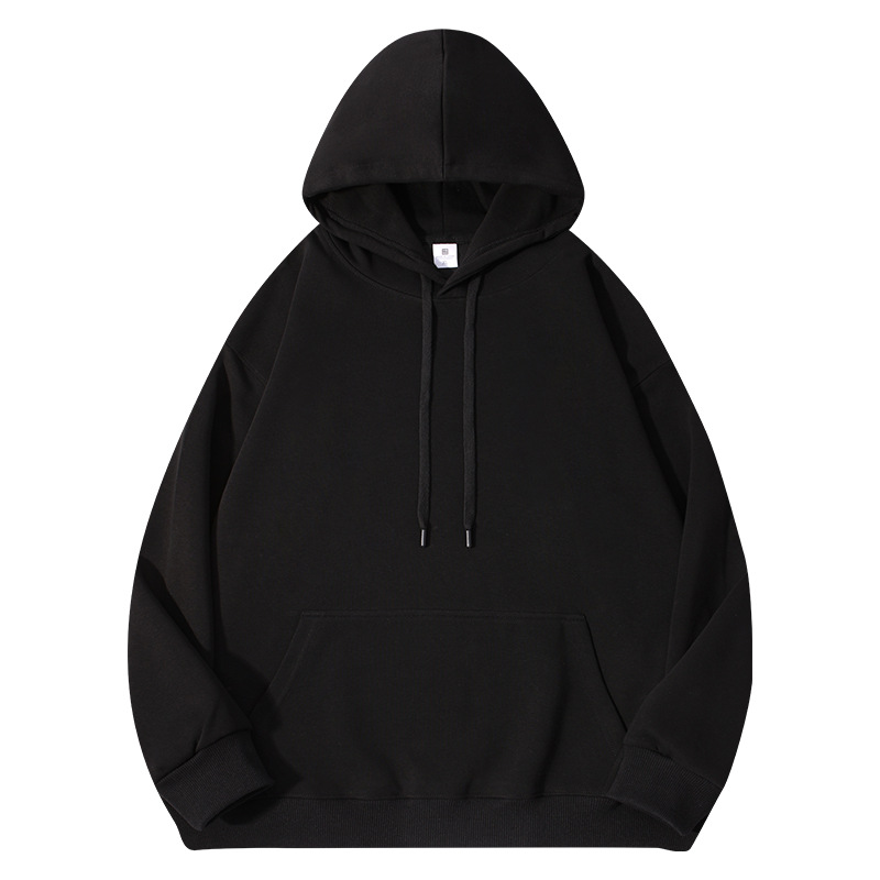 Men's Heavy Solid Color Cotton Pullover Sweater Men's Youth Hoodie Korean Sports Leisure Long Sleeve Wholesale