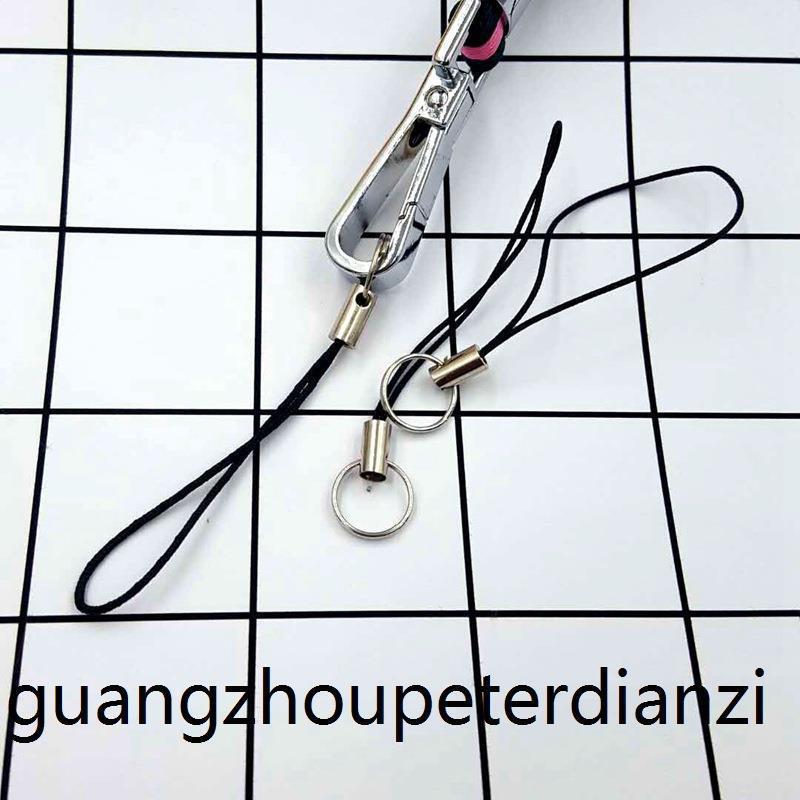 DIY mobile phone rope accessories wholesale universal mobile phone lanyard small black rope small rope head small hanging rope ring rope head
