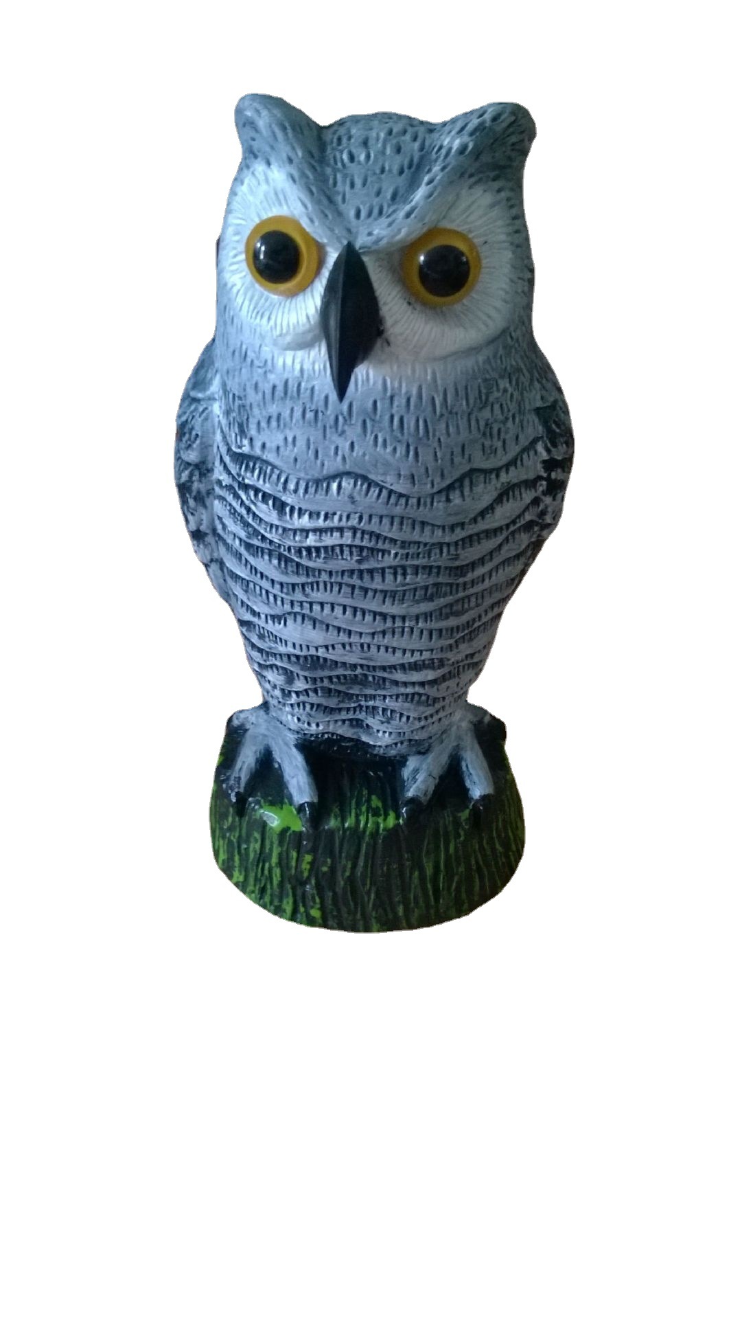 Wind blowing head shake electric light energy garden bird repellent bait owl 1227-2