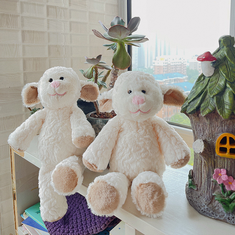 Nordic Soft Lamb Doll Good Sheep Sleeping with Children's Soothing Rag Doll Cartoon Doll Plush Toy