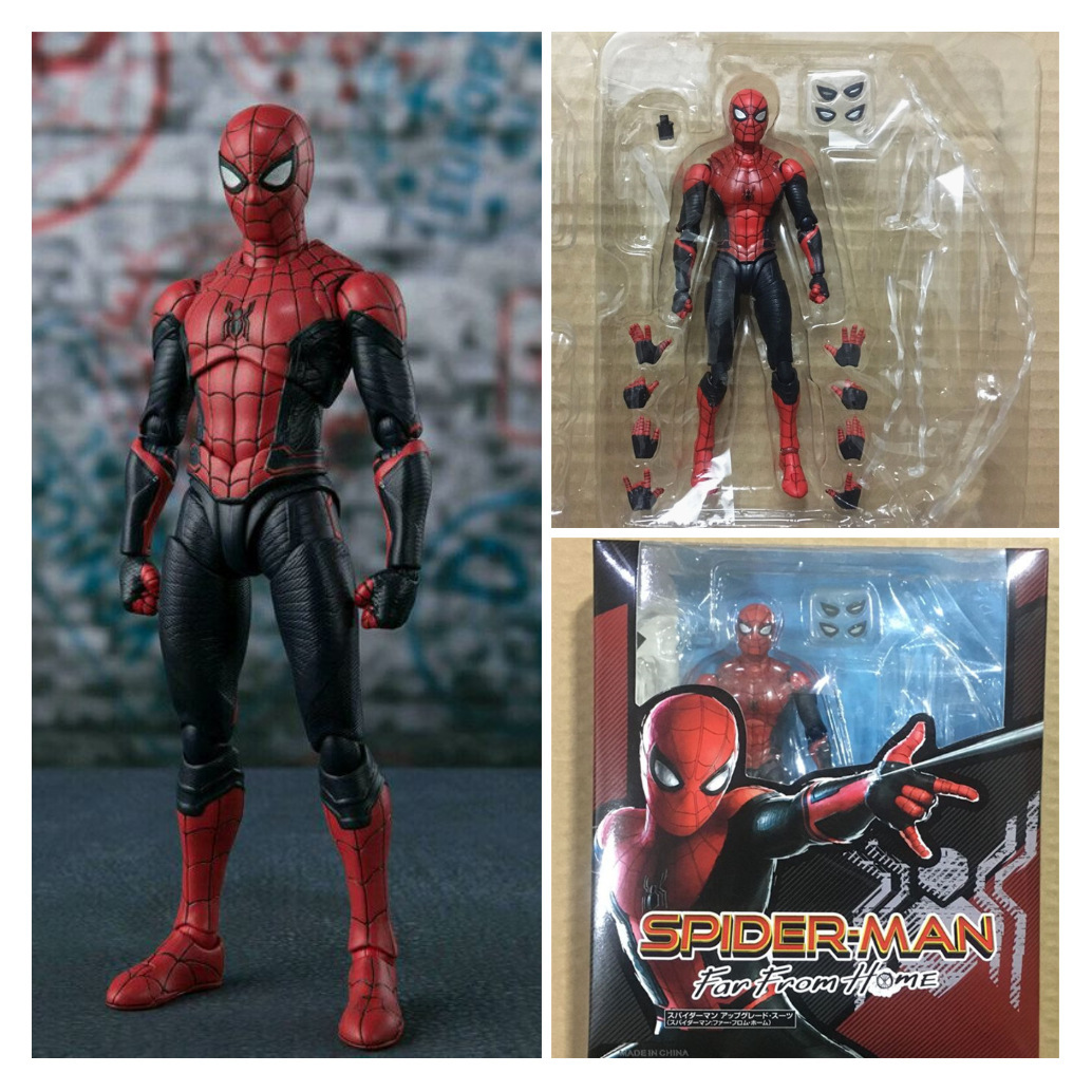 SHF 復仇者聯盟英雄的遠征蜘蛛俠小蟲升級戰衣版可動手辦玩具模型