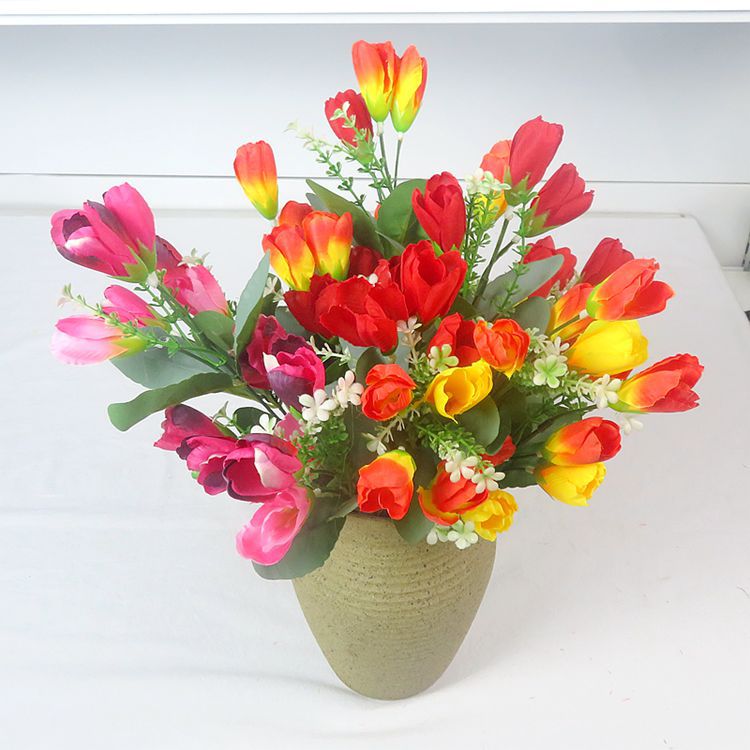 Yiwu Zhaoping Simulation Flower 2023 Новое украшение дома Маленькое руль 15 Цветочные магнолия моделирование шелковые цветы шелковые цветы