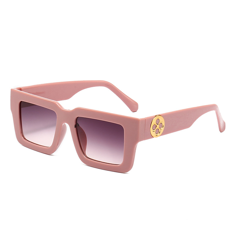 Thick-edged box retro sunglasses wholesale 2025 new anti-ultraviolet glasses European and American cross-border men's and women's sunglasses