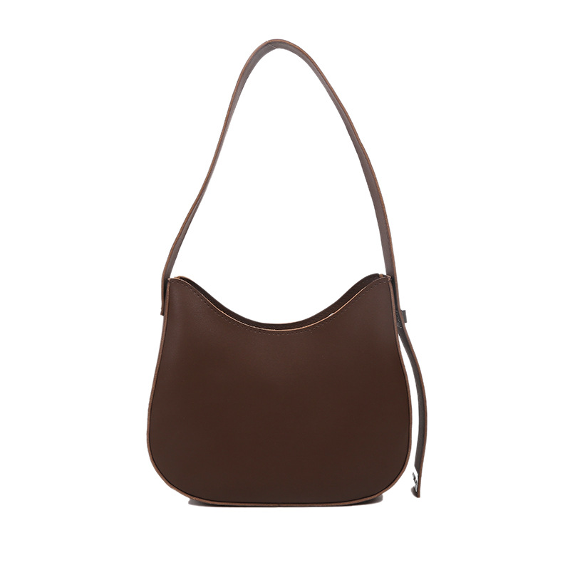 Urban Simple Fashion Soft Noodles Women's Bag 2022 Autumn New Elegant Retro Korean-style Harajuku Shoulder Baguette Bag
