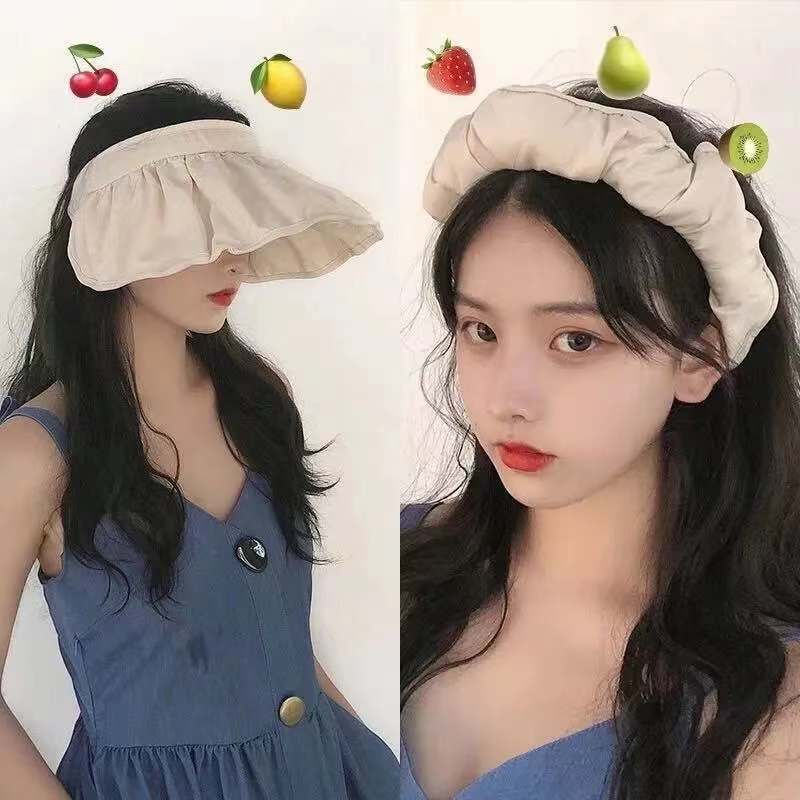 2023 Summer new hat female Korean sunscreen sun hat shell fisherman hat banana under the same empty top hat