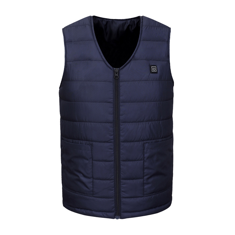 Cross-Border Area 10 smart heating vest V-neck heating vest smart warm clothes men and women can wear plus size vest