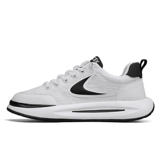 Men's shoes spring new breathable Ice Silk cloth mesh shoes trendy versatile clunky sneakers soft bottom sports casual argan shoes