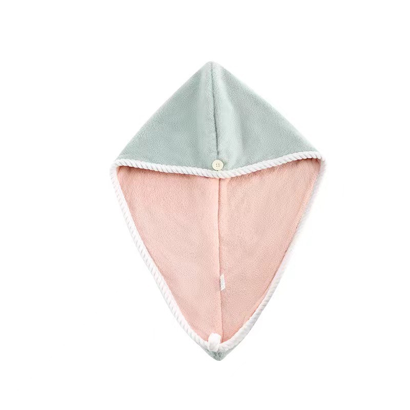Coral fleece double thick dry hair cap Women's soft absorbent turban shower cap manufacturers wholesale new dry hair towel