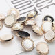 Chanel style pearl fashion button Korean style high leg hand sewing buckle all-match windbreaker coat buckle sweater sweater button
