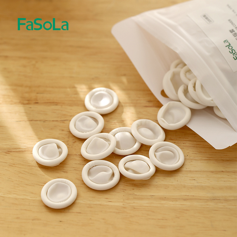 FaSoLa thickened powder-free non-slip wear-resistant high elastic stickers touch screen flexible operation disposable finger gloves