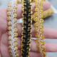 12mm gold and silver eight centipede with lace herringbone double color lace keel lace clothing accessories