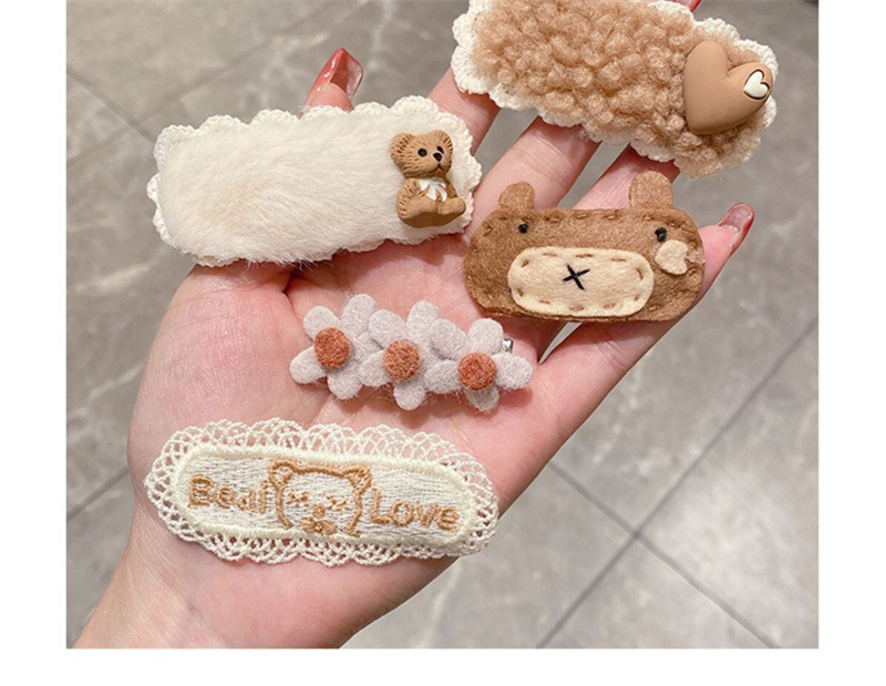 Autumn and Winter All-match Plush Hairpin Student Braided Hairpin Children's Clip Headwear Side Clip Bangs Clip Internet Celebrity Hairpin_voghion.com