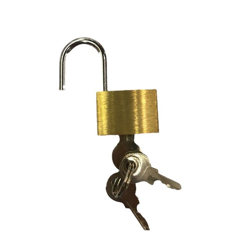 Factory wholesale 30mm thin copper lock chassis lock drawer cabinet door lock toolbox copper padlock medium copper padlock