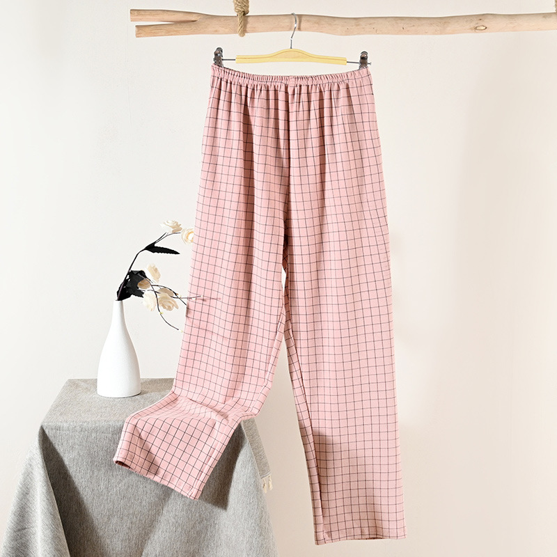 [can be made on behalf of] [12] knitted cotton women's pants pajama pants four seasons home pants polyester cotton thin ladies
