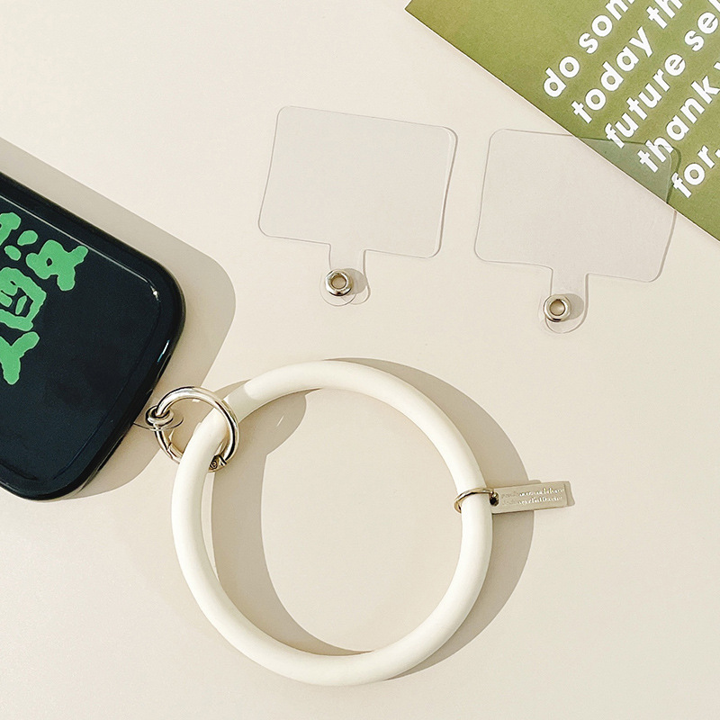 Mobile phone lanyard lanyard connecting patch anti-lost fixed card mobile phone shell universal transparent clip without lanyard hole
