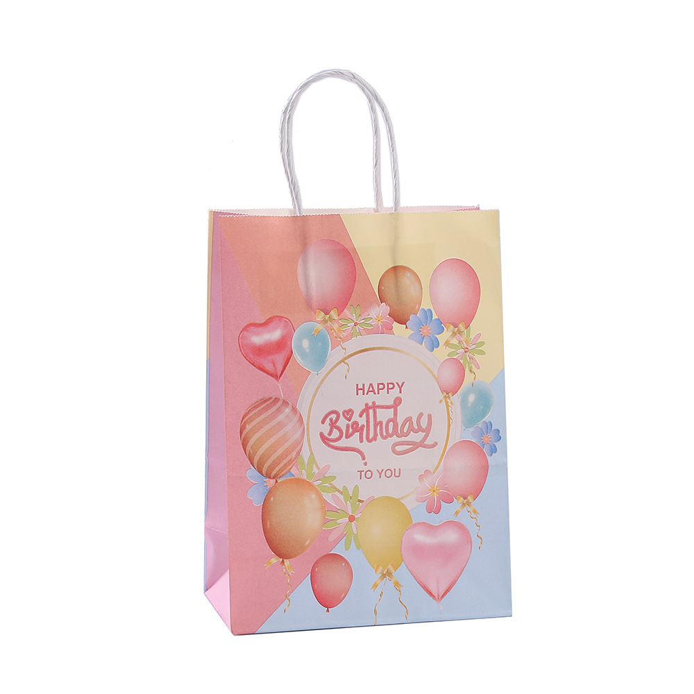 Handbag birthday party series gift bag paper blessing gift packaging bag shopping mall advertising bag