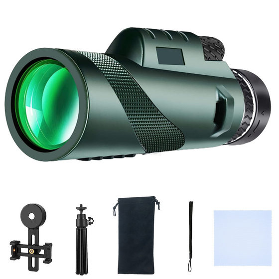 SOURCE Factory 10x42 monocular mobile phone telescope large diameter 80x100 high power HD Outdoor low light night vision