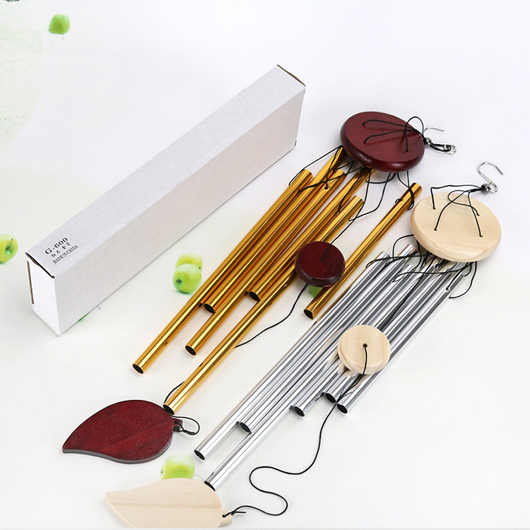 Creative metal wind chime 6 tube wind chime Garden wind chime home balcony door frame hanging gifts gift manufacturers wholesale