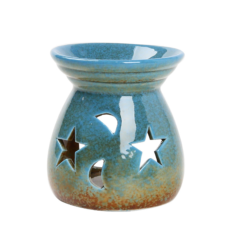 Cross-border kiln change Star Moon small incense burner wholesale factory direct smoking stove candle oil stove Japanese-style aromatherapy stove ornaments