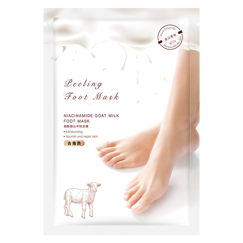 Bishutang Goat's Milk Niacinamide Whitening Moisturizing Hydrating Hand Film Foot Film Hand Callus Gloves Care for Dead Skin Removal