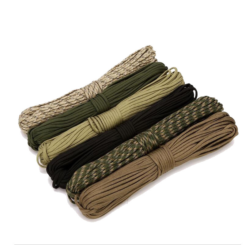7 Core 4mm Umbrella Rope Jewelry Braided Rope Multifunctional Mountaineering Paratroopers Traction Rope Escape Lifesaving Equipment Safety Umbrella Rope
