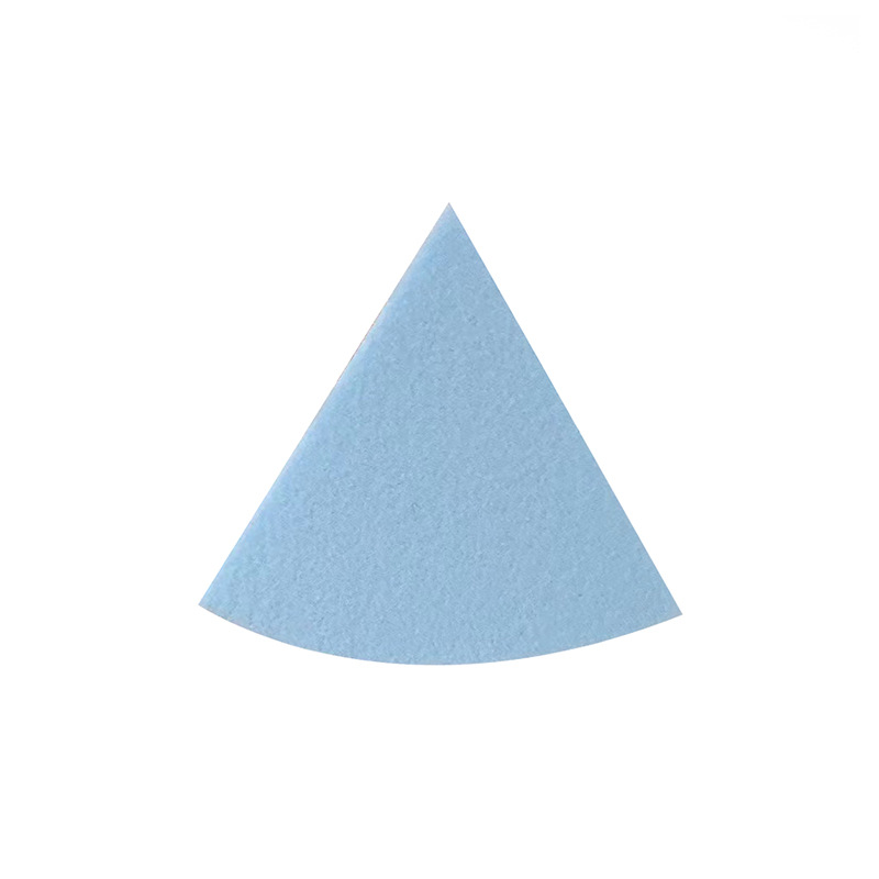 Small Fan-shaped Triangle Puff Jelly Makeup Puff Bean Color Lilac Round Six-cut Triangle Sponge Puff