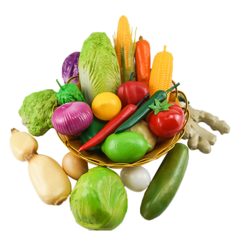 Simulation vegetable model photo props kitchen decoration ornaments physical teaching aids fruit and vegetable early education simulation Chili