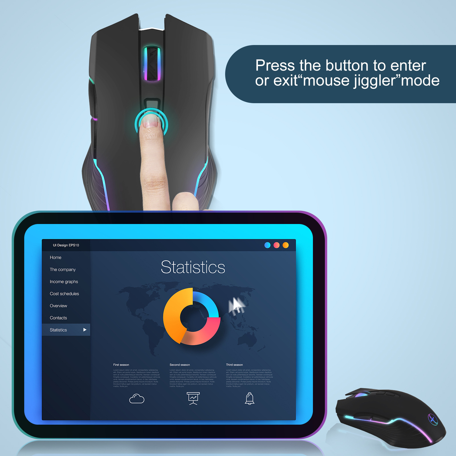 Cross-border mouse mover virtual anti-dormancy automatic movement to prevent computer lock screen fish lazy spot wholesale