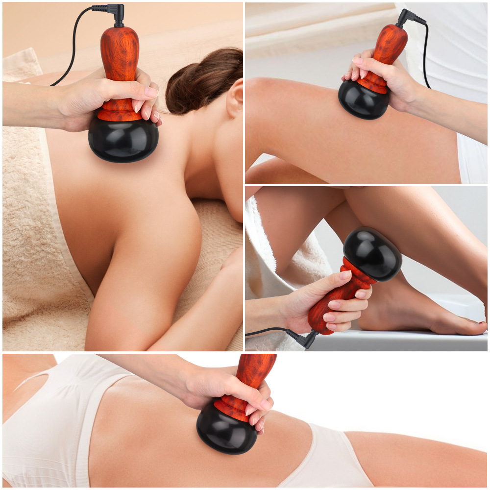 Cross-border new five-gear stone needle warming moxibustion instrument physiotherapy hot compress Tongluo massage scraping instrument moxibustion instrument facial introduction instrument