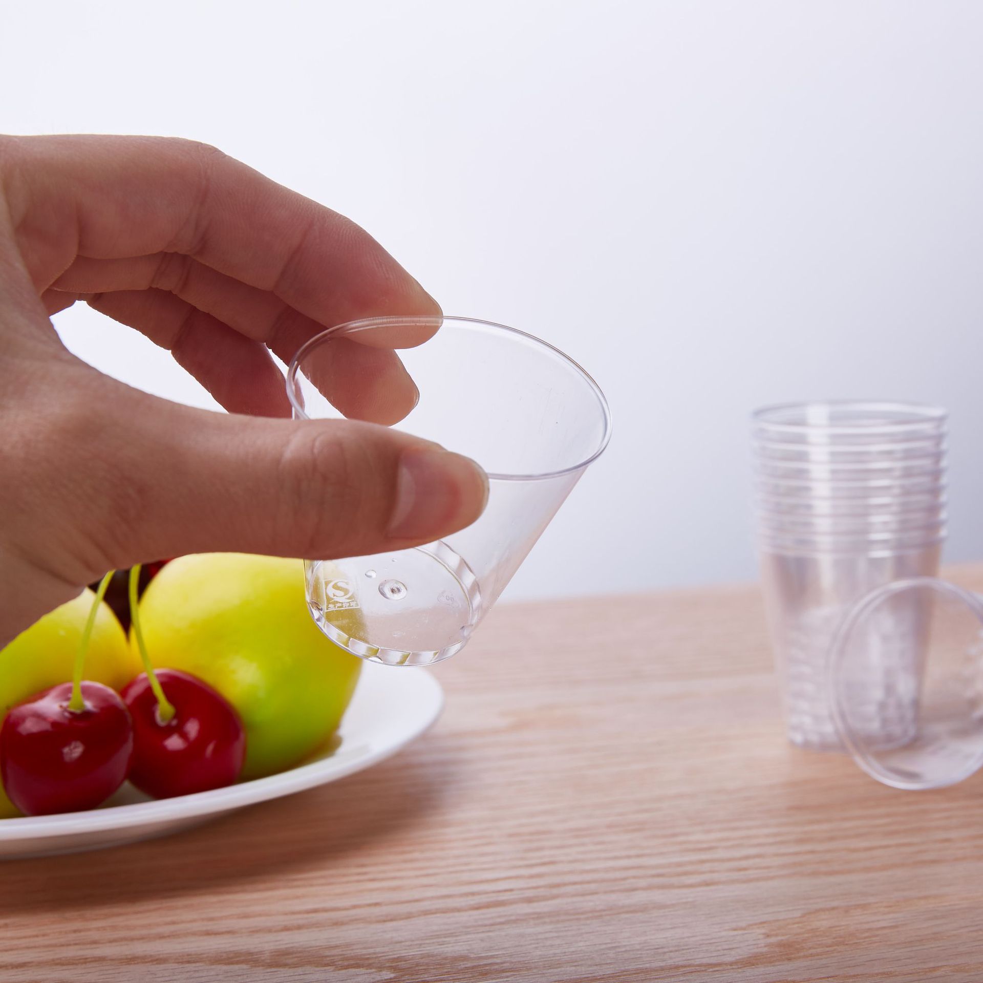 Disposable Aviation Cup 50ml tasting cup ps hard transparent plastic cup thickened water Cup tasting cup wholesale