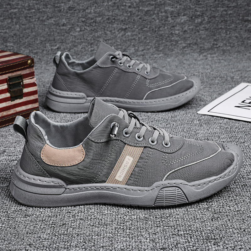 Shoes Men's Spring Breathable Canvas Shoes 2024 New Men's Cloth Shoes Korean Fashionable All-match Casual Sneakers Trendy Shoes