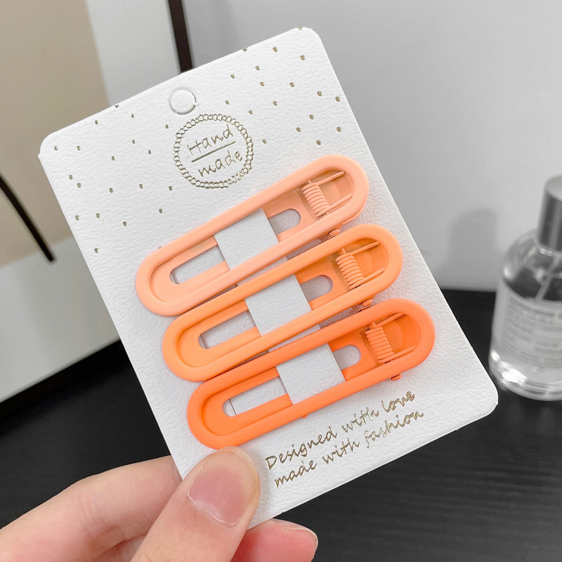 Net red wind candy color hair clip women's side clip duckbill clip small hair clip bangs clip headdress wholesale