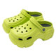 Thick-soled heightening hole shoes popular women's outerwear office non-slip breathable operating room Baotou half slippers women's summer