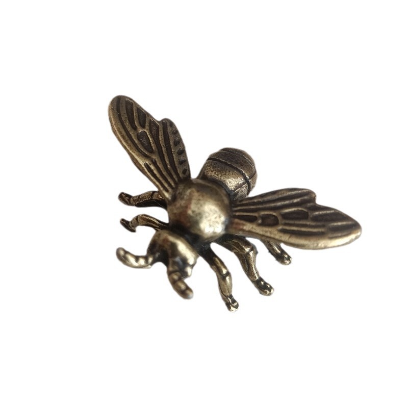 Handmade copper-plated creative bee distressed antique bronze study office decoration gift crafts collection ornaments