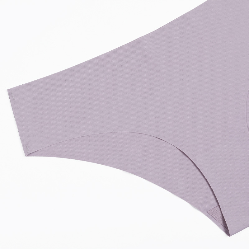 Large size seamless one-piece cotton crotch underwear low waist Ice Silk quick-drying ladies briefs Amazon wholesale