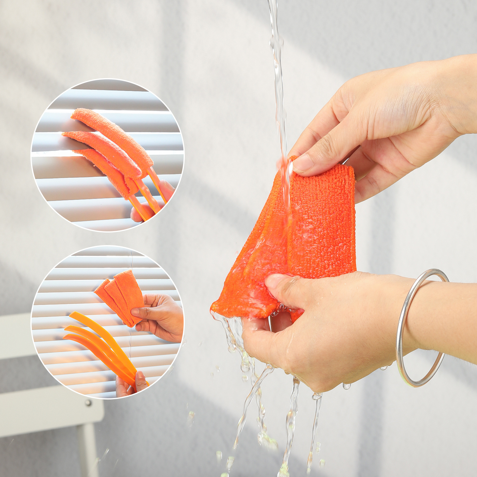 New product car cleaning tools air conditioning air outlet cleaning brush shutter gap cleaning brush double head dust removal artifact