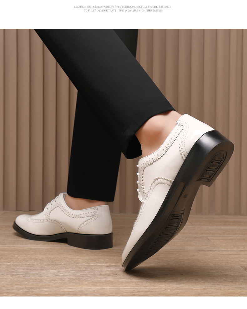 Spring New Bullock Carved Leather Shoes Patent Leather Gloss British Large Size Leather Shoes Studio Model Shoes for Groom Shoes_voghion.com