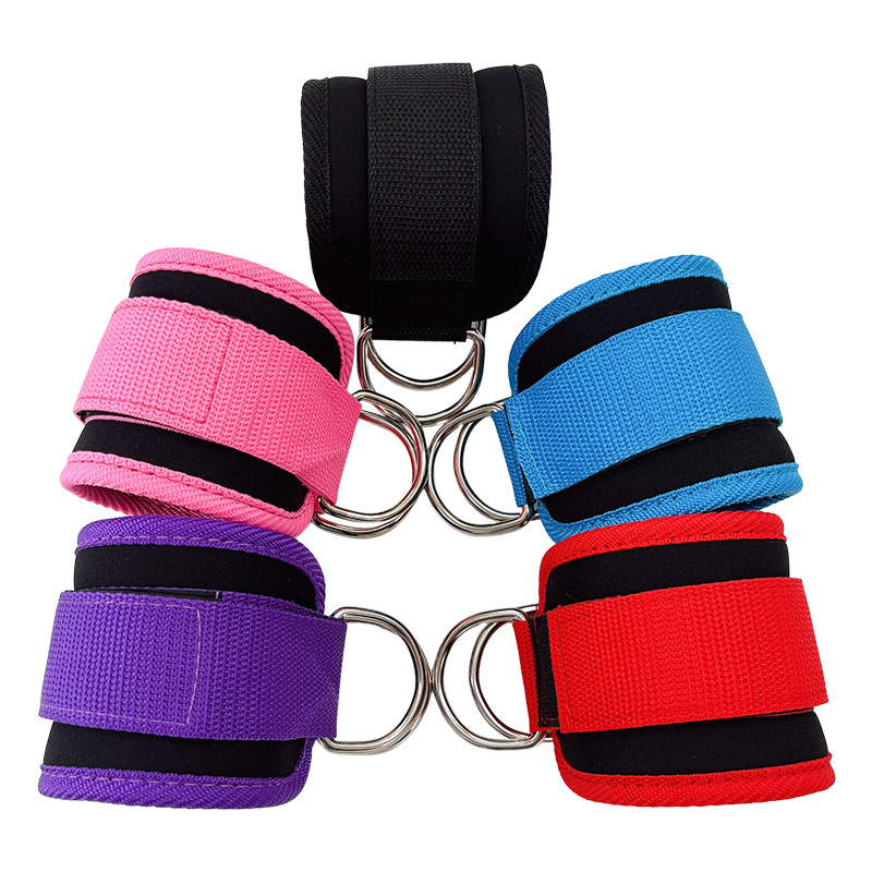 Gantry rear kick ankle buckle indoor sports fitness double buckle ankle pad hip strength training ankle protector