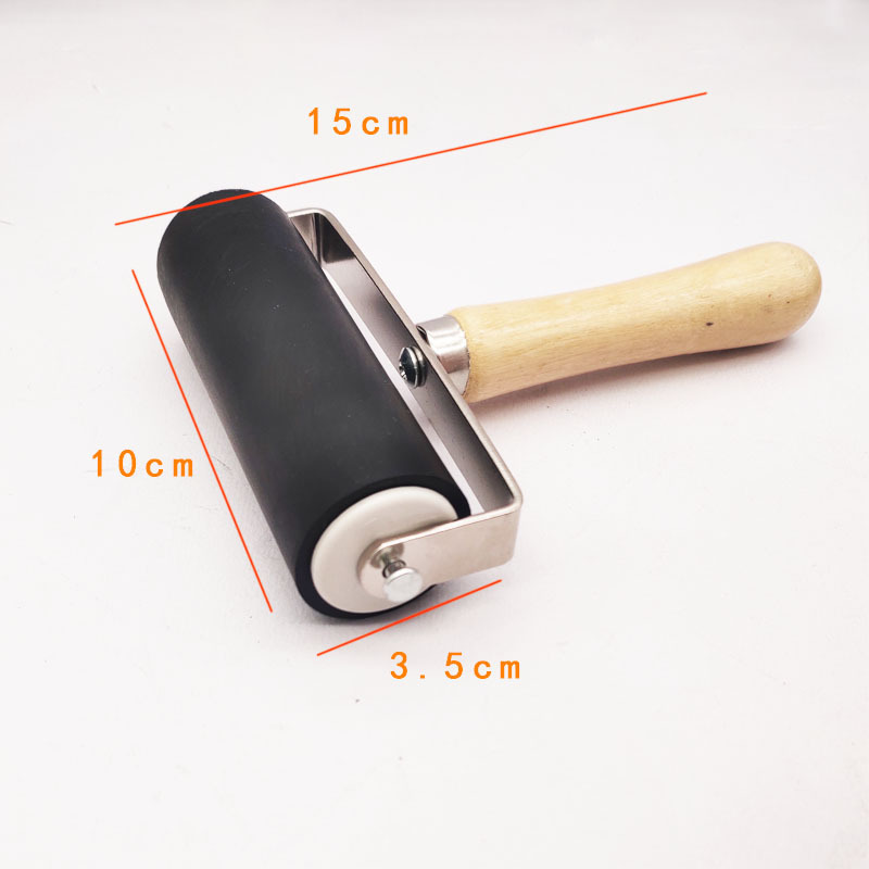 Engraving ink roller Diamond painting rubber roller children's handmade art woodcut tool 10cm oil printing rubber roller