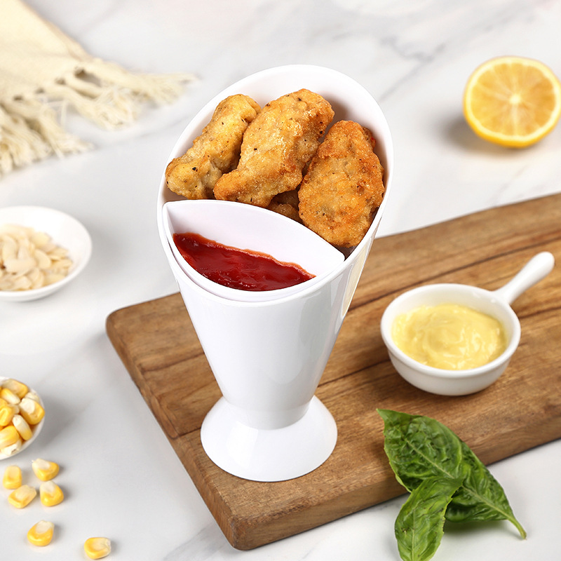 Steel Liren Plastic Potato Cup PP Salad Cup Kitchen Supplies Potato Cup French Fries Salad Bowl