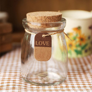 Wholesale 100ml pudding bottle yogurt bottle baking mold drift bottle wishing bottle glass Star bottle hydroponics bottle