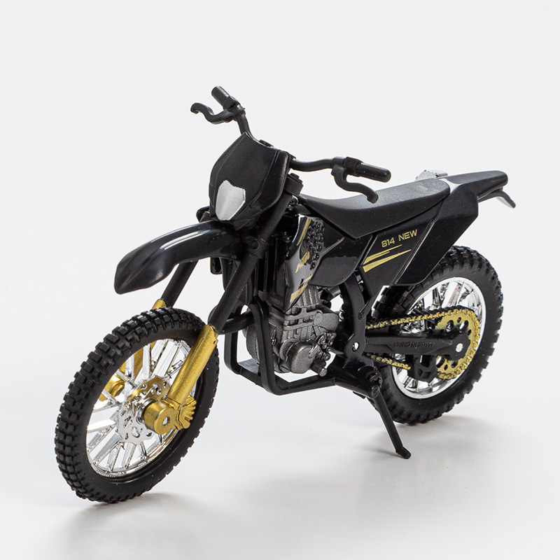 Cross-border 1:18 alloy motorcycle model children's toy ornaments sliding car model boy toy with base wholesale